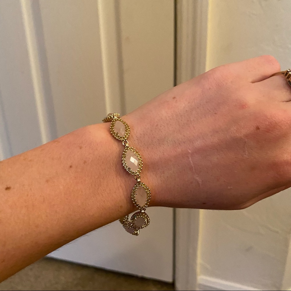 Kendra Scott Rose Gold Quartz Bracelet.